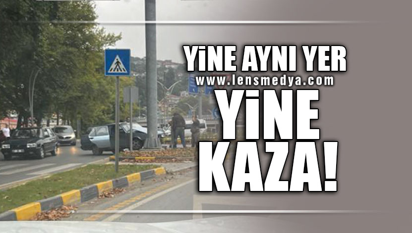 YİNE AYNI YER YİNE KAZA Lens Medya Haber Zonguldak ın Haber Sitesi