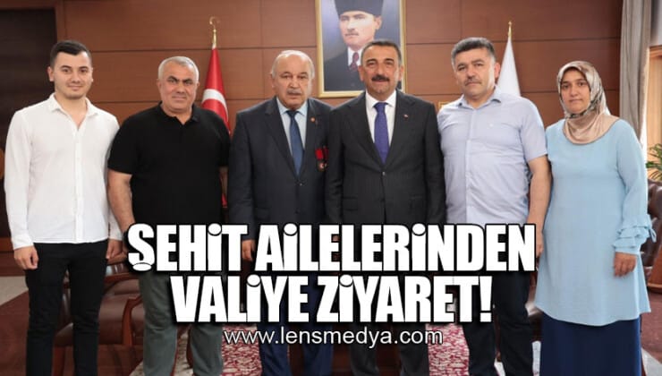 ŞEHİT AİLELERİNDEN VALİYE ZİYARET